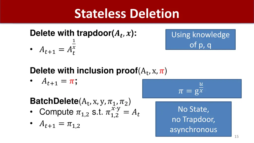 stateless deletion