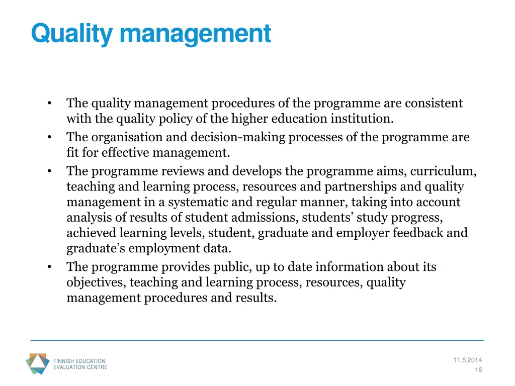 quality management