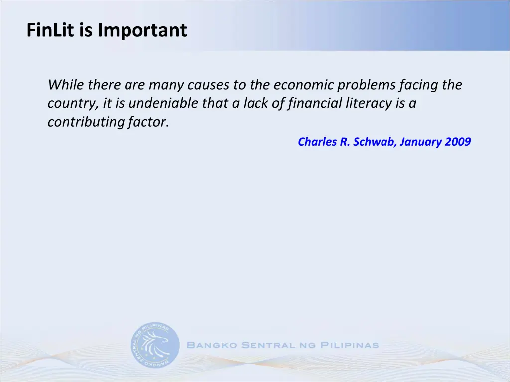 finlit is important
