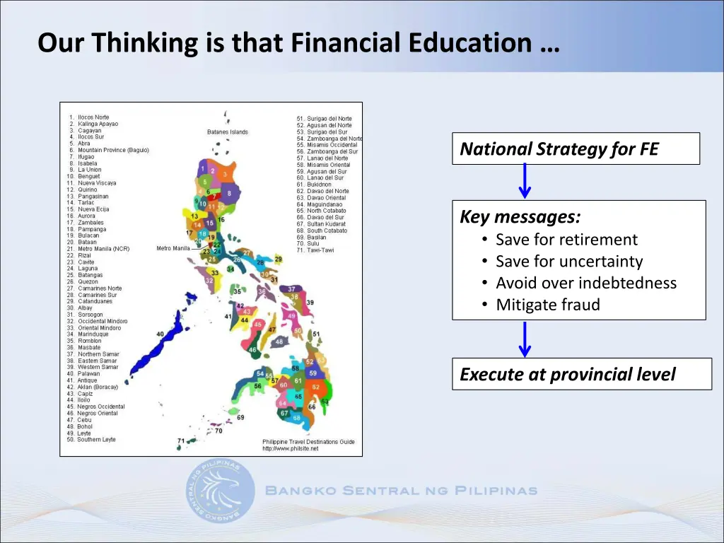 our thinking is that financial education 1