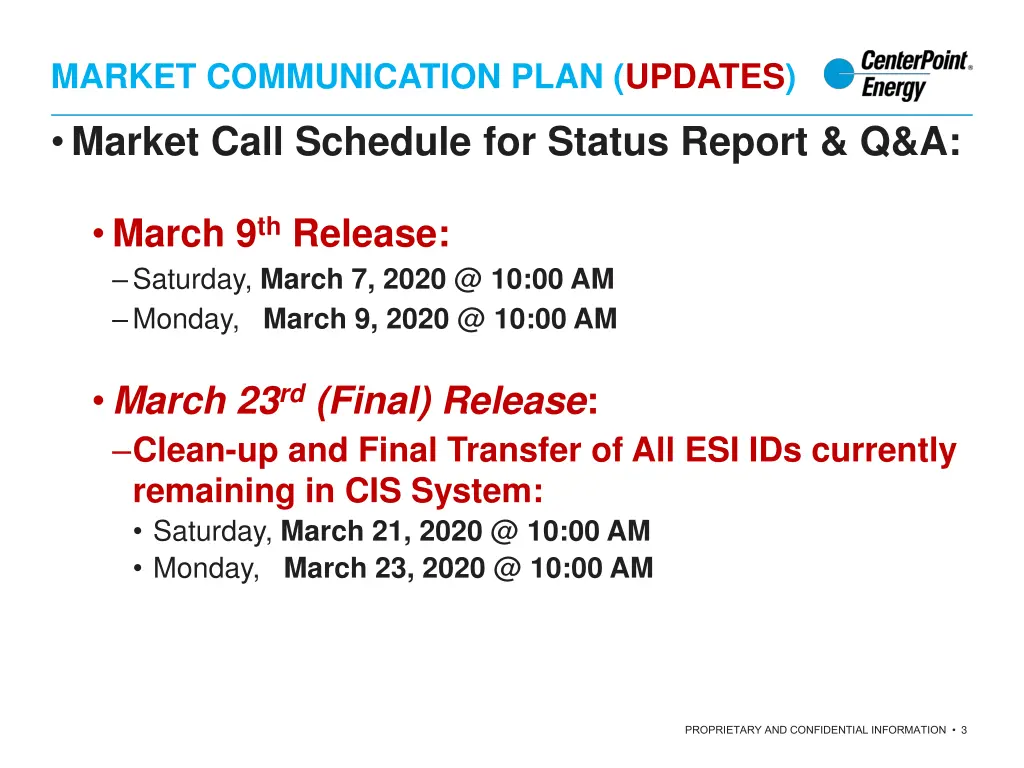 market communication plan updates 1