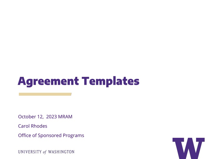 agreement templates
