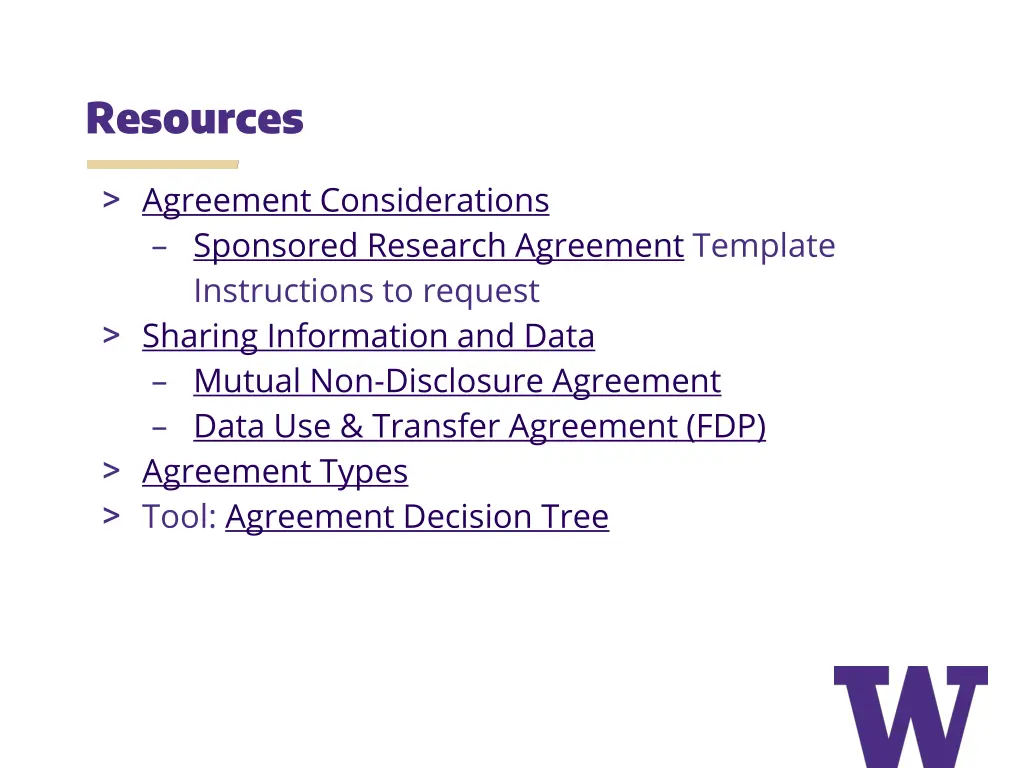 resources