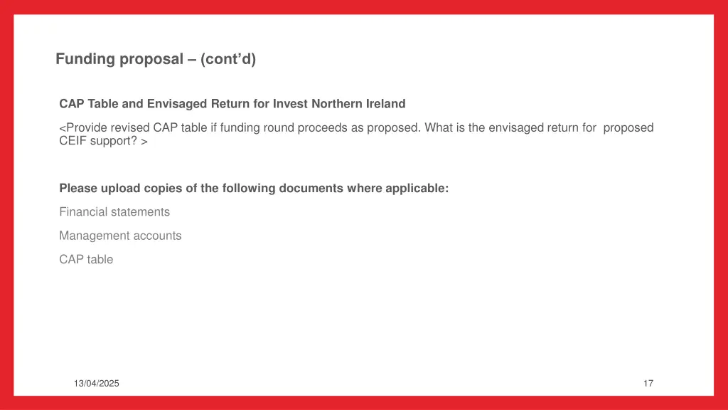 funding proposal cont d 1