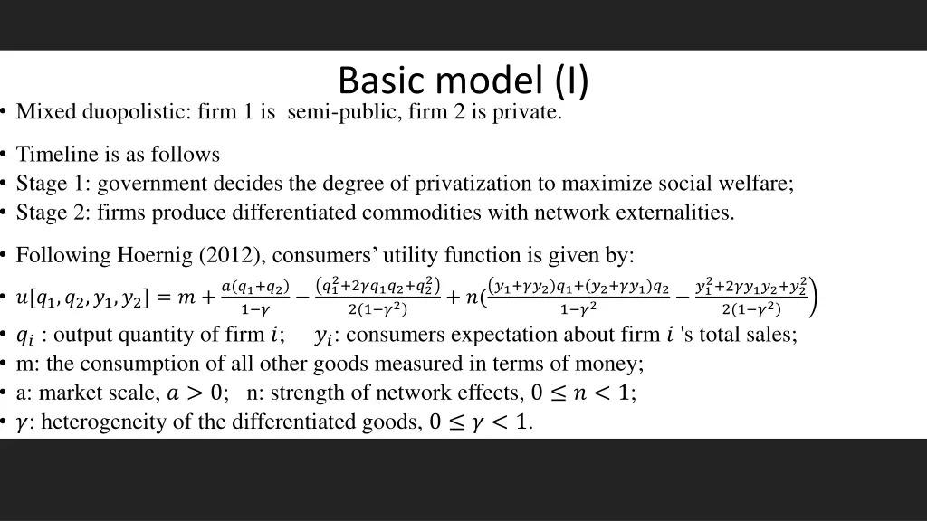 basic model i