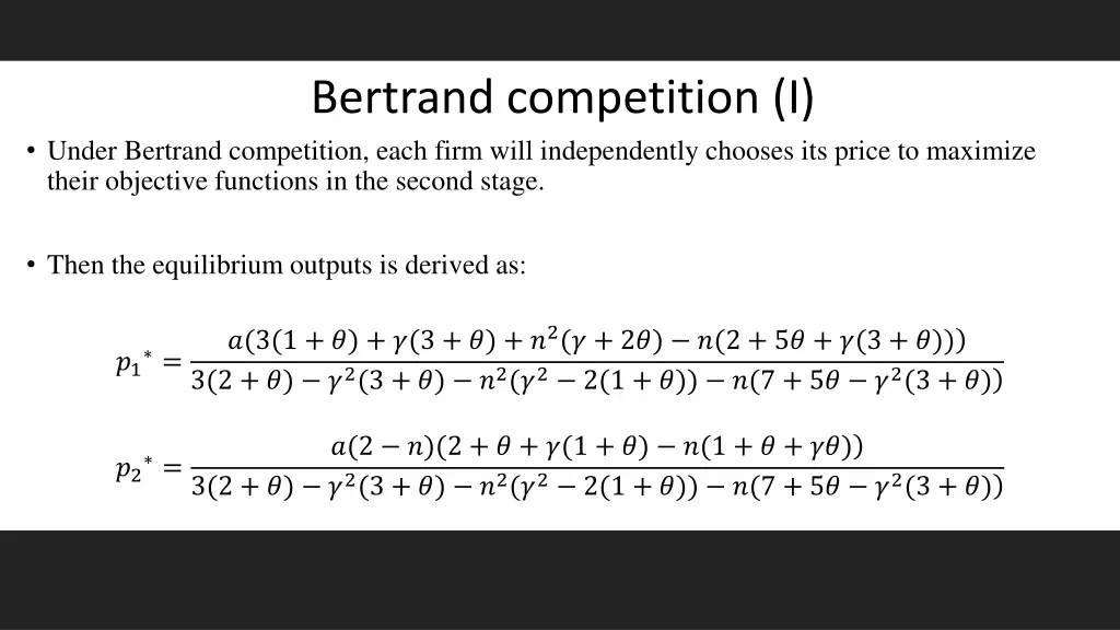 bertrand competition i