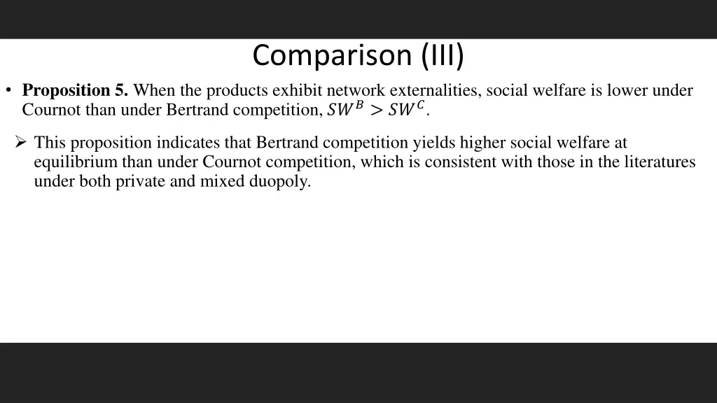 comparison iii