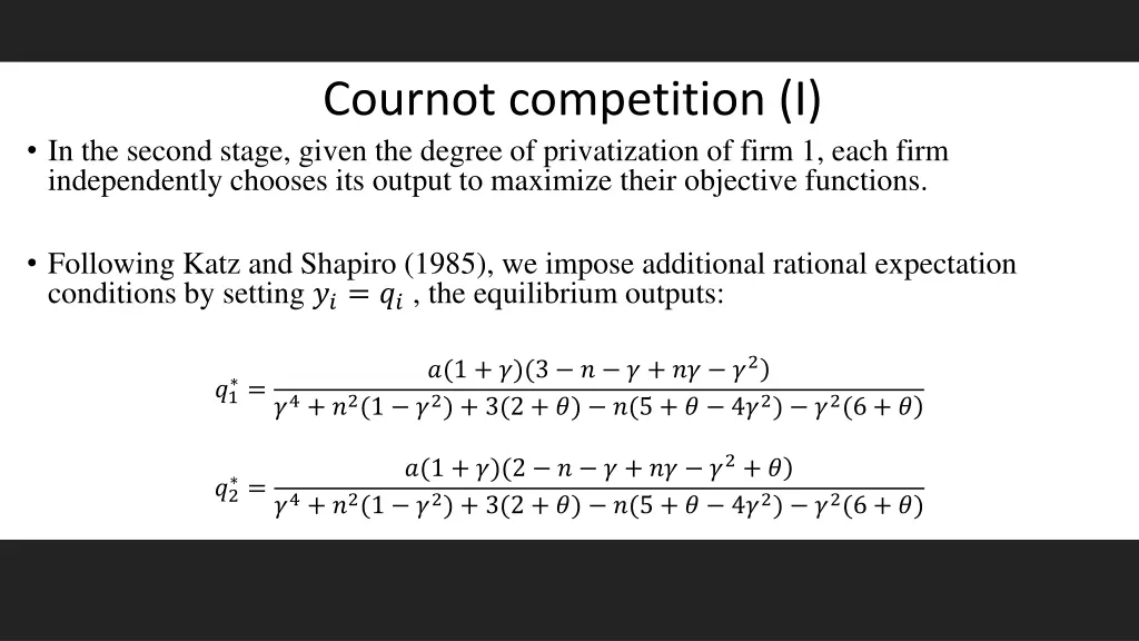 cournot competition i