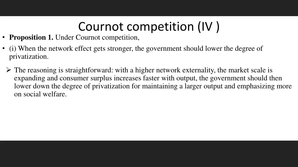 cournot competition iv