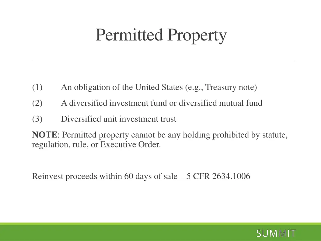 permitted property