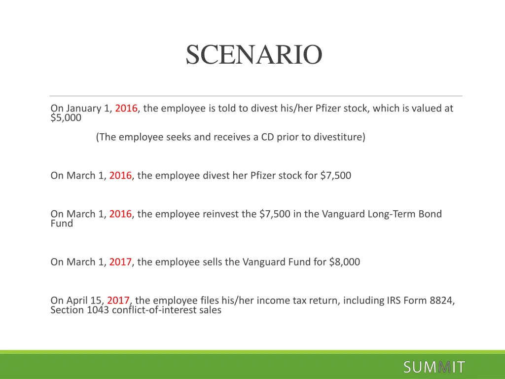 scenario