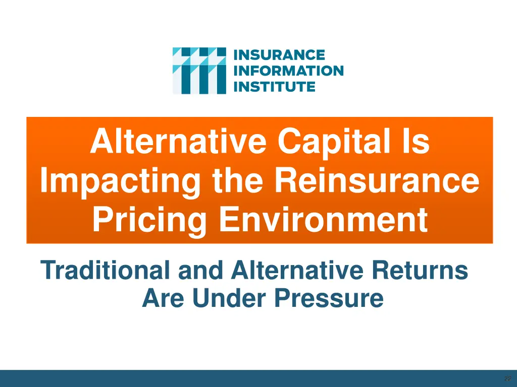 alternative capital is impacting the reinsurance