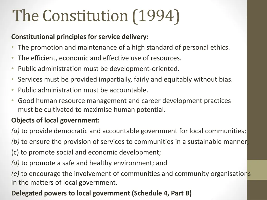 the constitution 1994