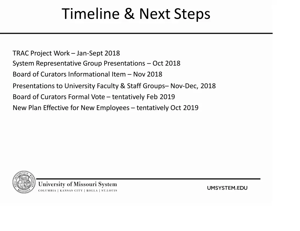 timeline nextsteps