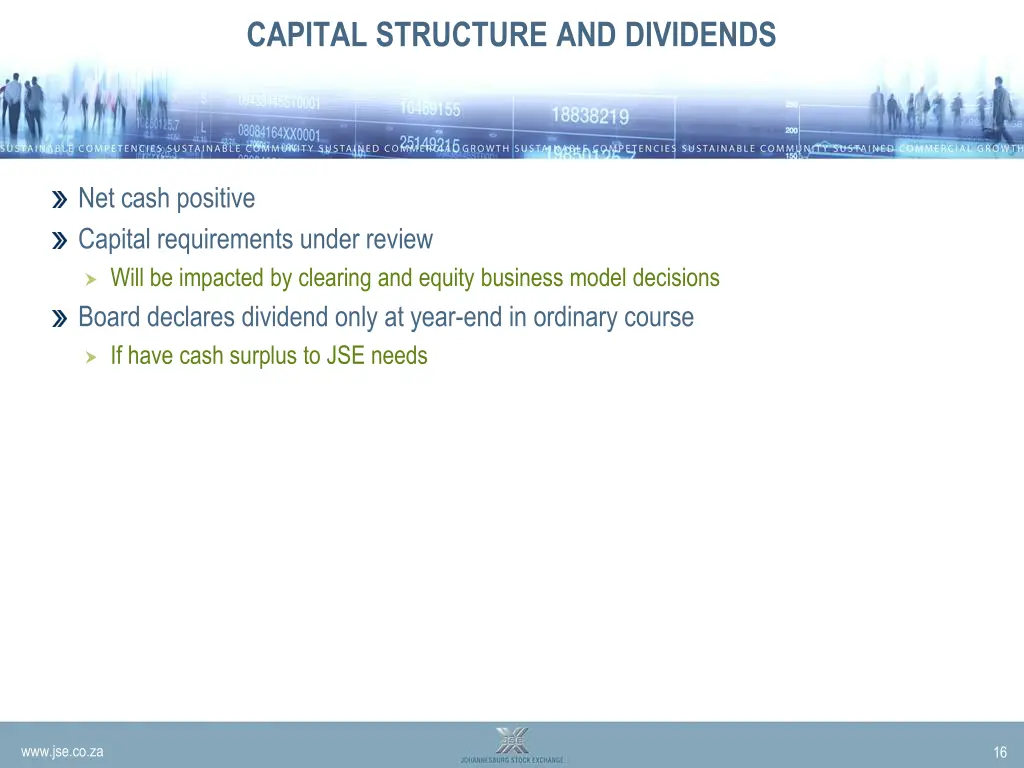 capital structure and dividends