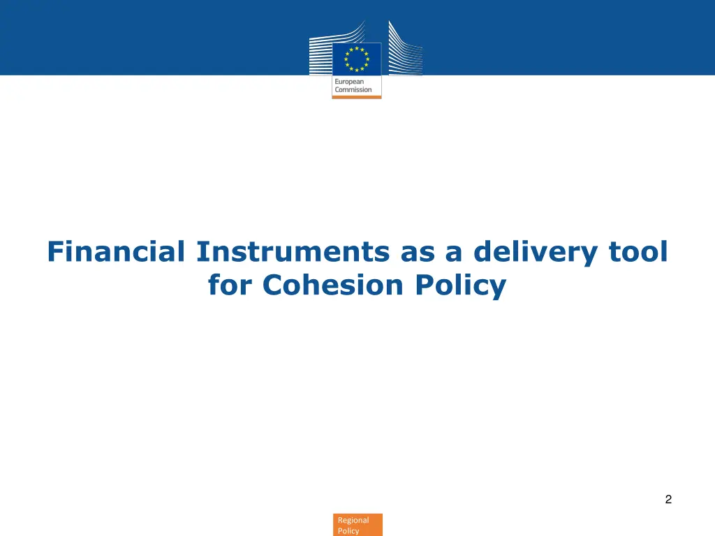 financial instruments as a delivery tool