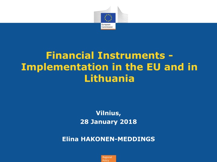 financial instruments implementation