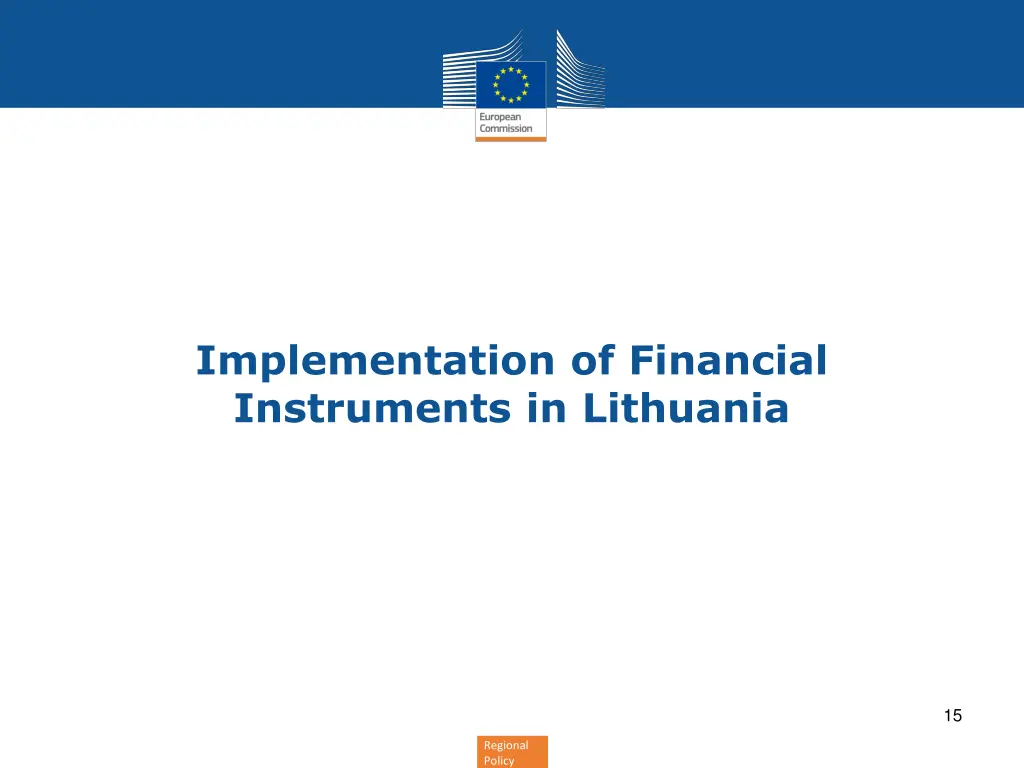 implementation of financial instruments
