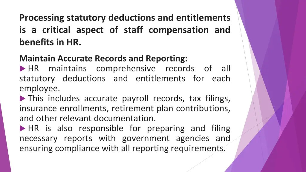 processing statutory deductions and entitlements 7