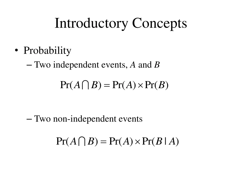 introductory concepts