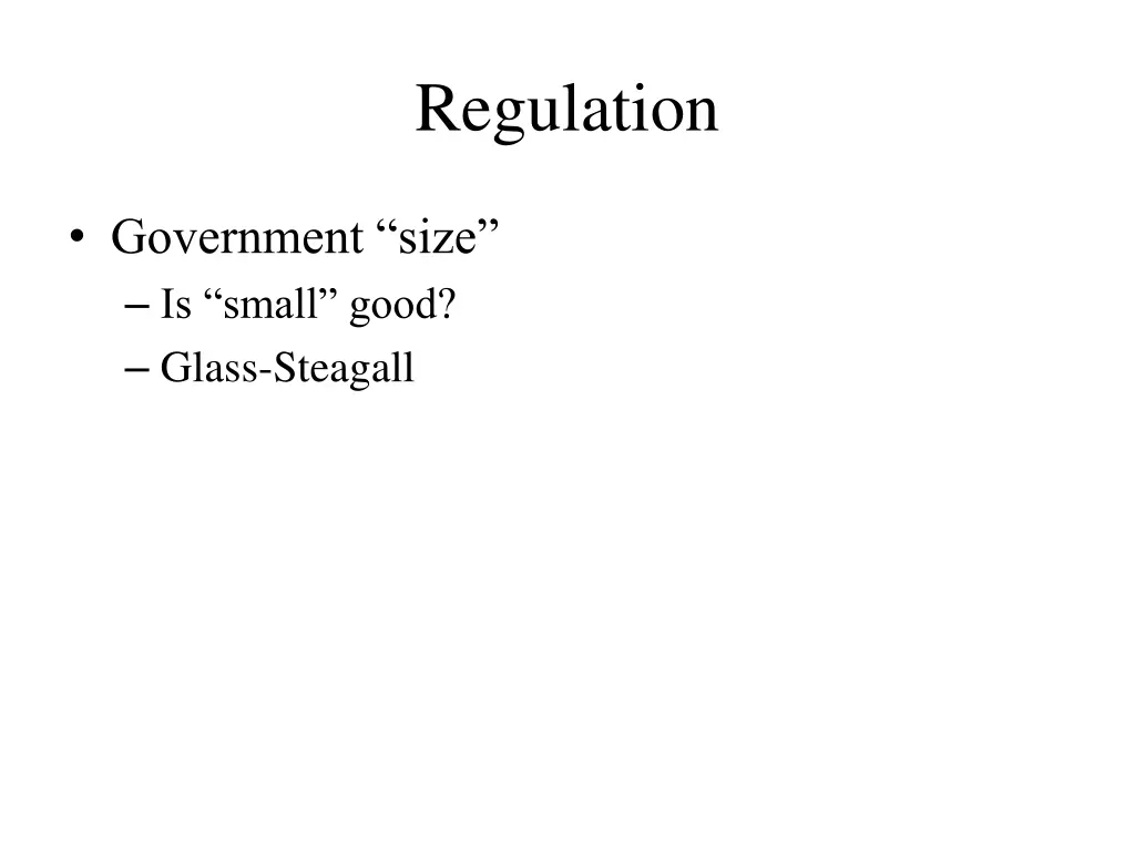 regulation