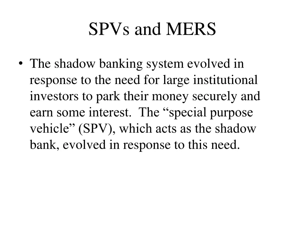 spvs and mers