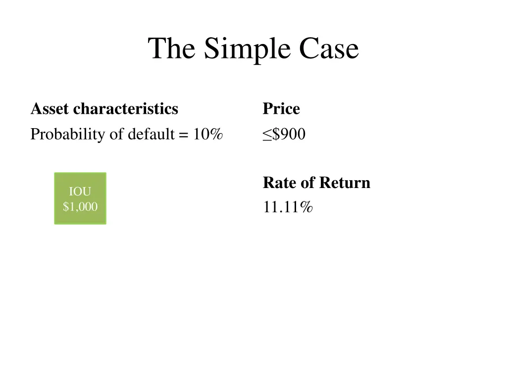 the simple case