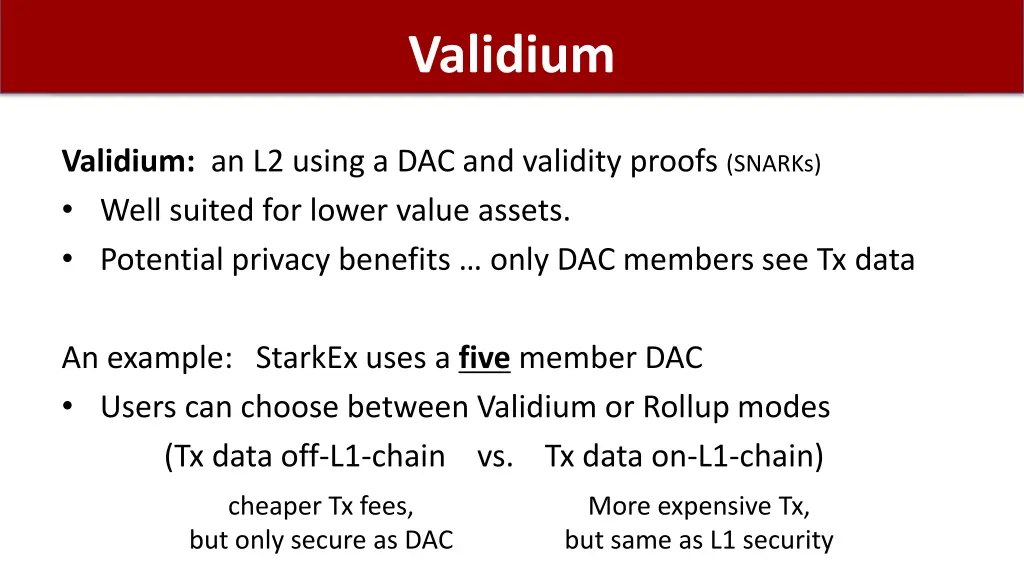 validium