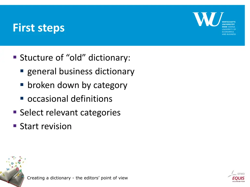 first steps