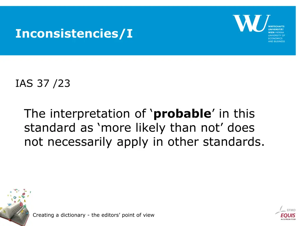 inconsistencies i