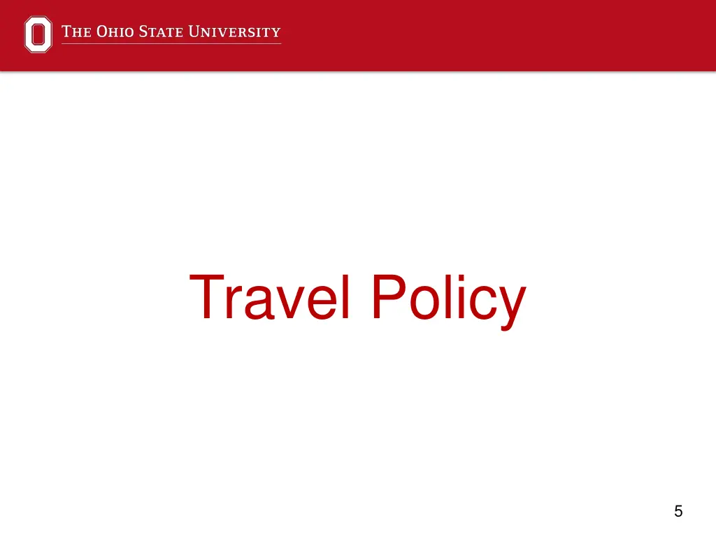 travel policy