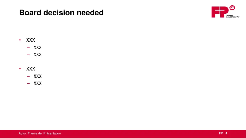 board decision needed