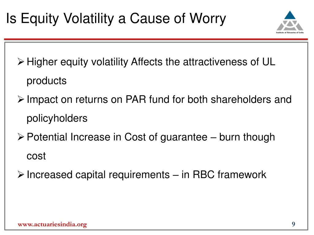 is equity volatility a cause of worry