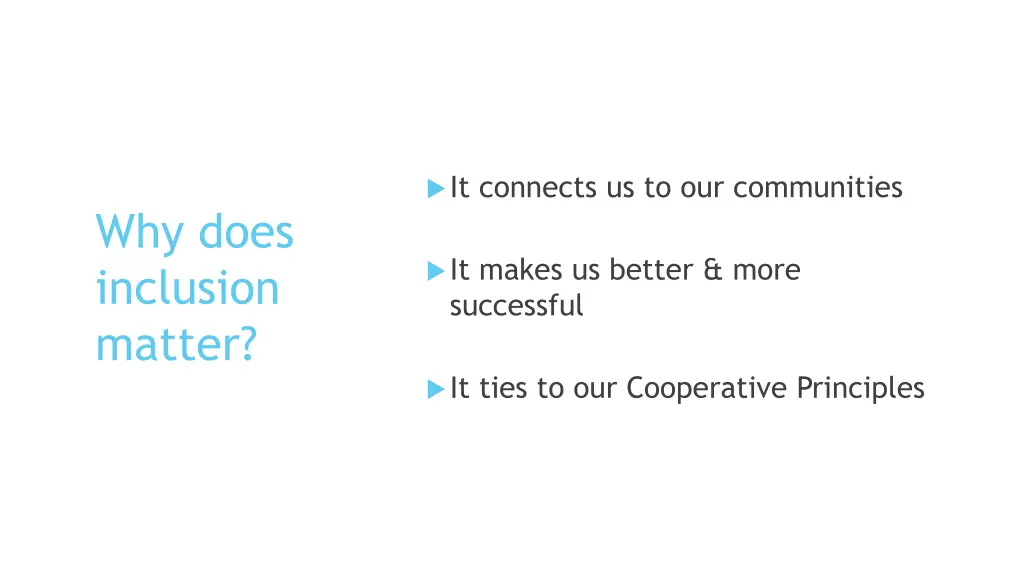 it connects us to our communities