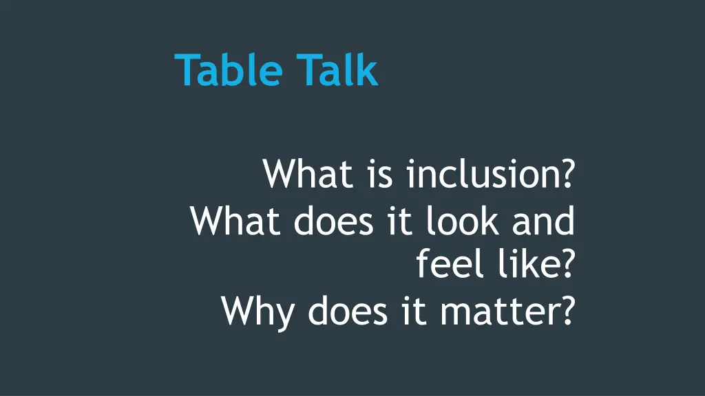 table talk 2