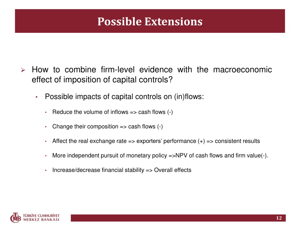 possible extensions 1