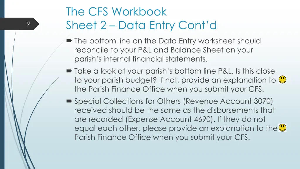 the cfs workbook sheet 2 data entry cont d