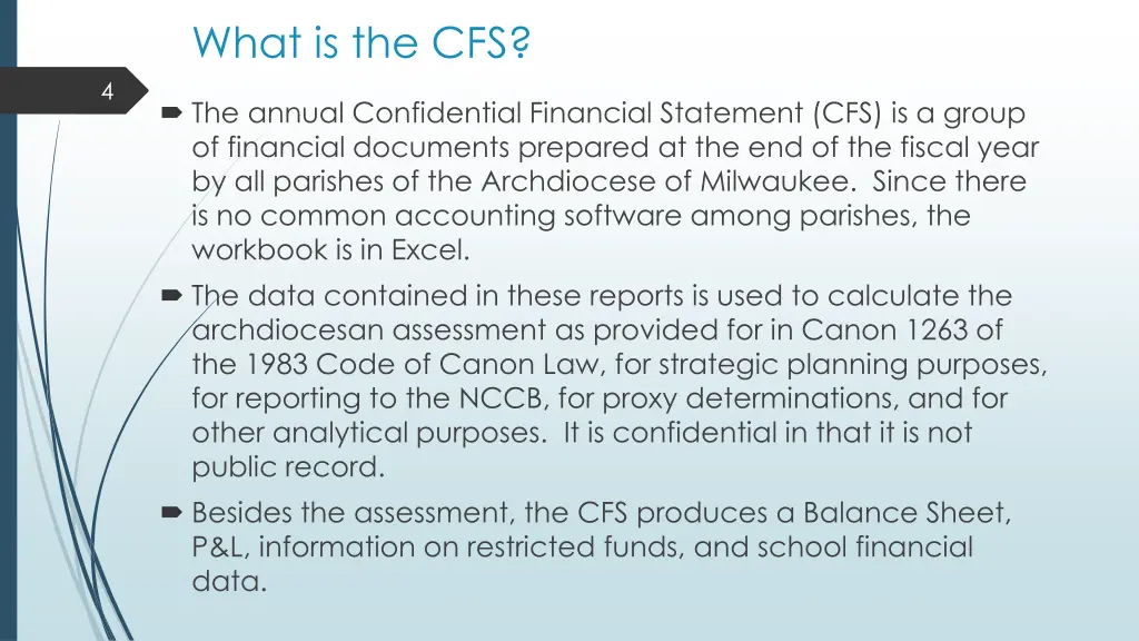 what is the cfs