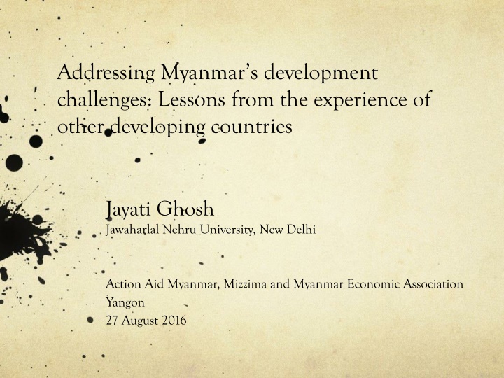 addressing myanmar s development challenges