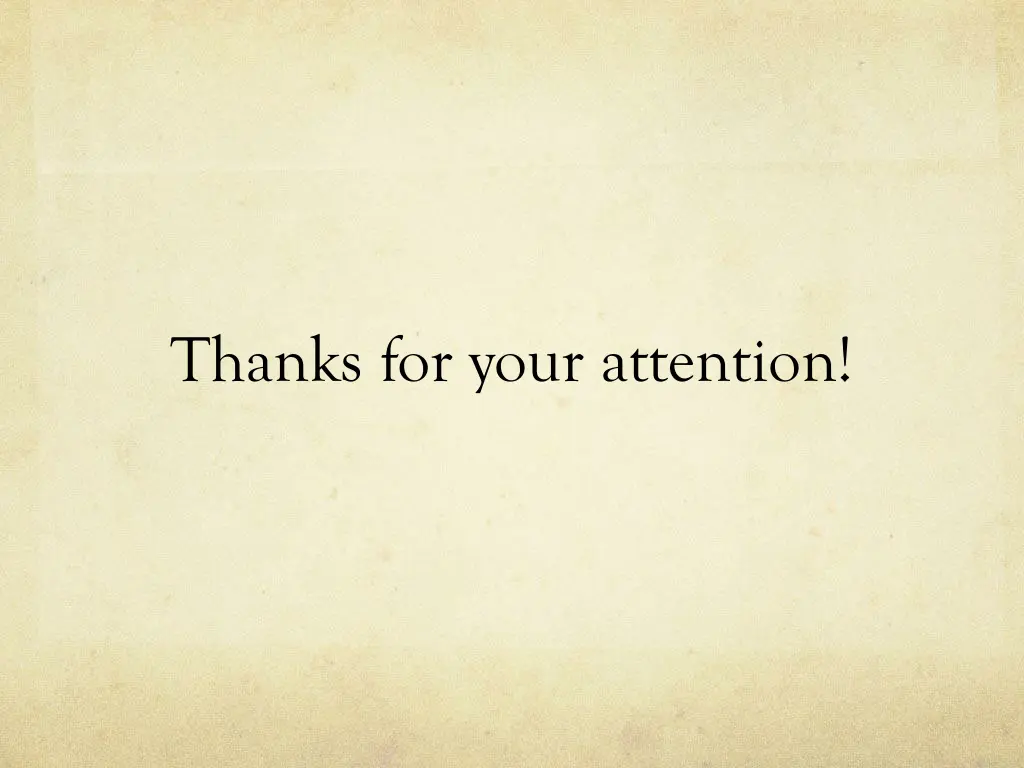 thanks for your attention