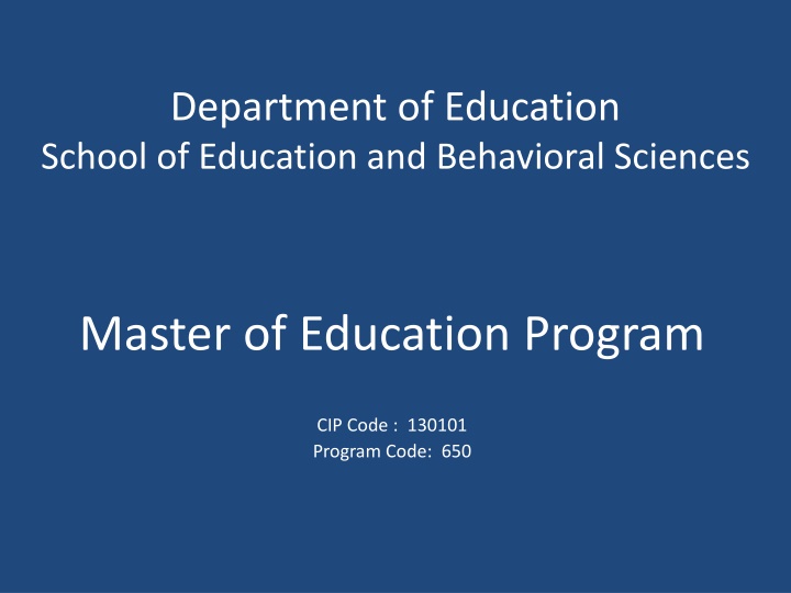 department of education school of education