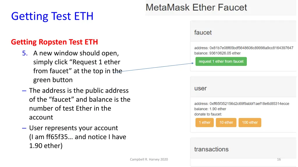 getting test eth 2
