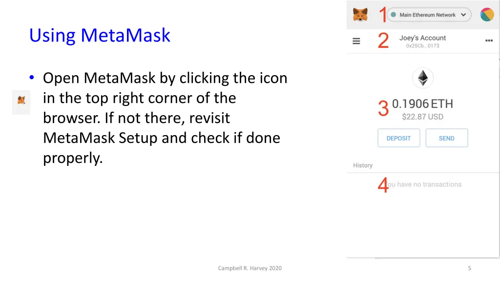 using metamask