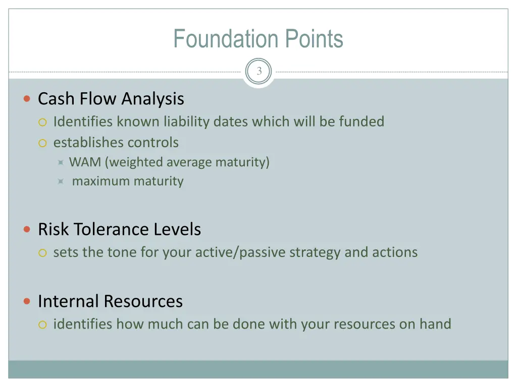 foundation points
