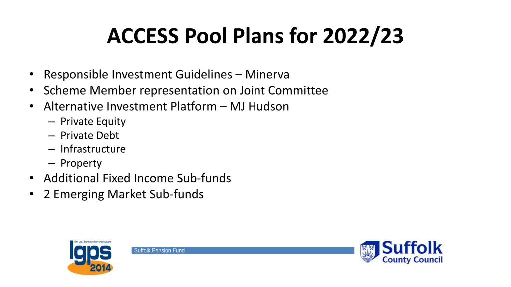 access pool plans for 2022 23