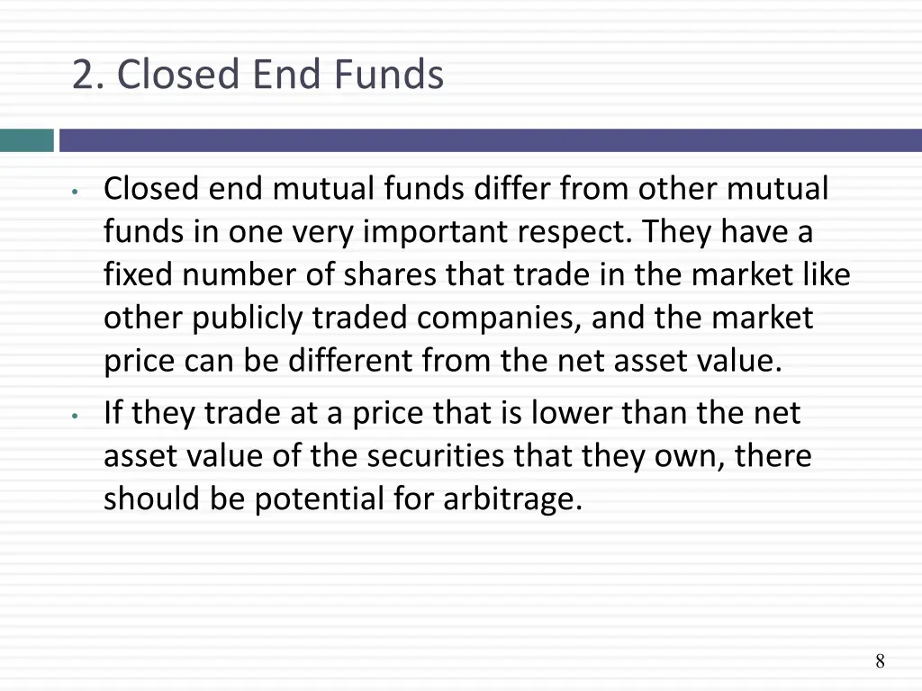 2 closed end funds