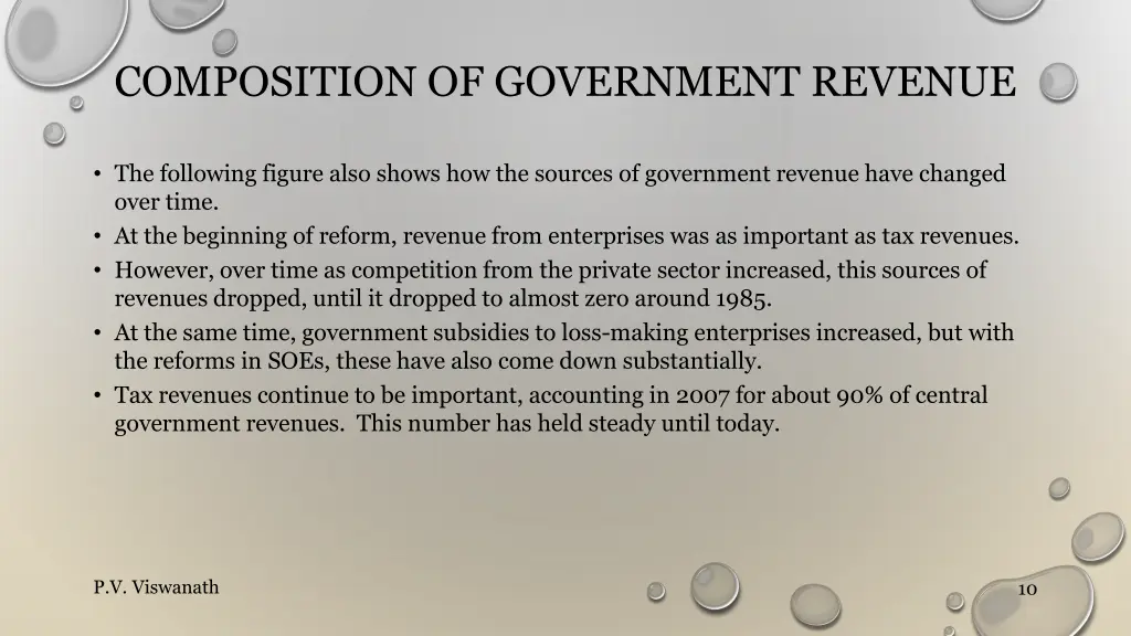 composition of government revenue