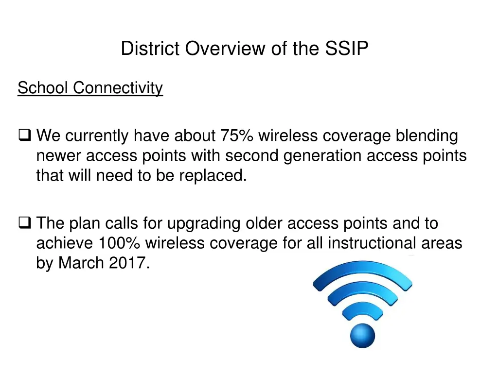 district overview of the ssip
