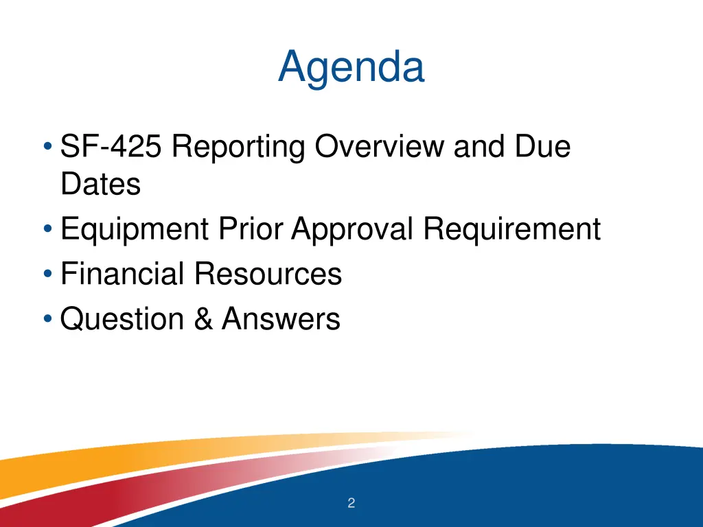 agenda