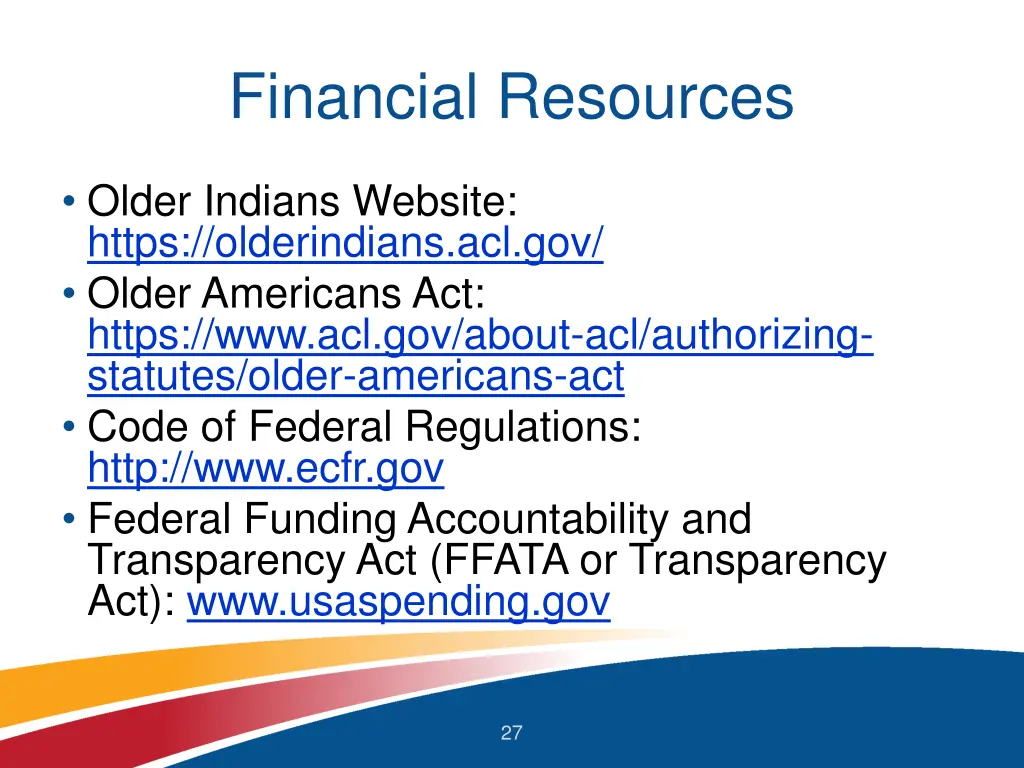 financial resources 1